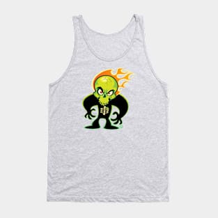 SkullyDawg Shadow Green Skull Tank Top